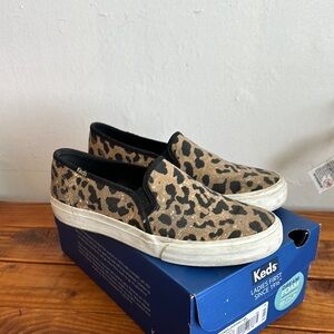 Leopard Print Slip-On Sneakers